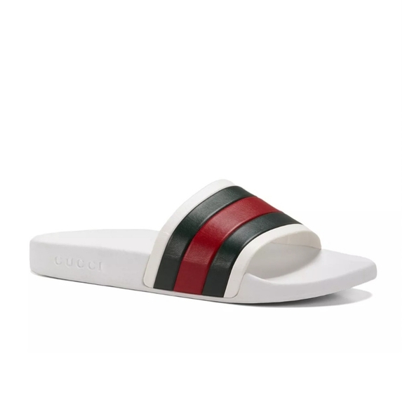 Gucci Signature Stripe Slide Sandals - Picture 8 of 14